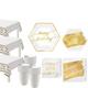 Golden Age 60th Birthday Tableware Kit for 32 Guests